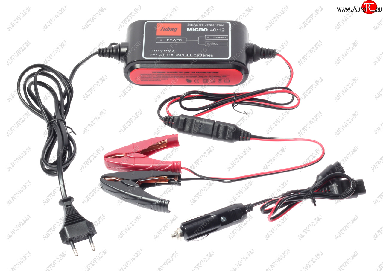 4 299 р. Устройство зарядное 12V 2A 40Ач 220V FUBAG FUBAG micro 4012  с доставкой в г. Кемерово