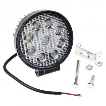 699 р. Фара рабочего света 115мм 27W (рассеянный свет) круглая MISTAR MISTAR mis-27w flood(rn)  с доставкой в г. Кемерово. Увеличить фотографию 2