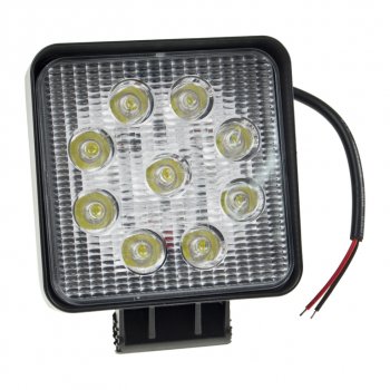 699 р. Фара рабочего света 115мм 27W (рассеянный свет) квадратная MISTAR MISTAR mis-27w flood(sq)  с доставкой в г. Кемерово. Увеличить фотографию 1