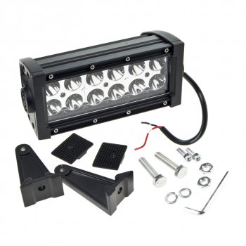 1 839 р. Фара рабочего света 190х80мм A-36W 12LED (сфокусированный свет) MISTAR MISTAR mis-a36w spot  с доставкой в г. Кемерово. Увеличить фотографию 2