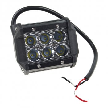 879 р. Фара рабочего света 97х75мм C-18W 6LED (сфокусированный свет) MISTAR MISTAR mis-c18w spot  с доставкой в г. Кемерово. Увеличить фотографию 1