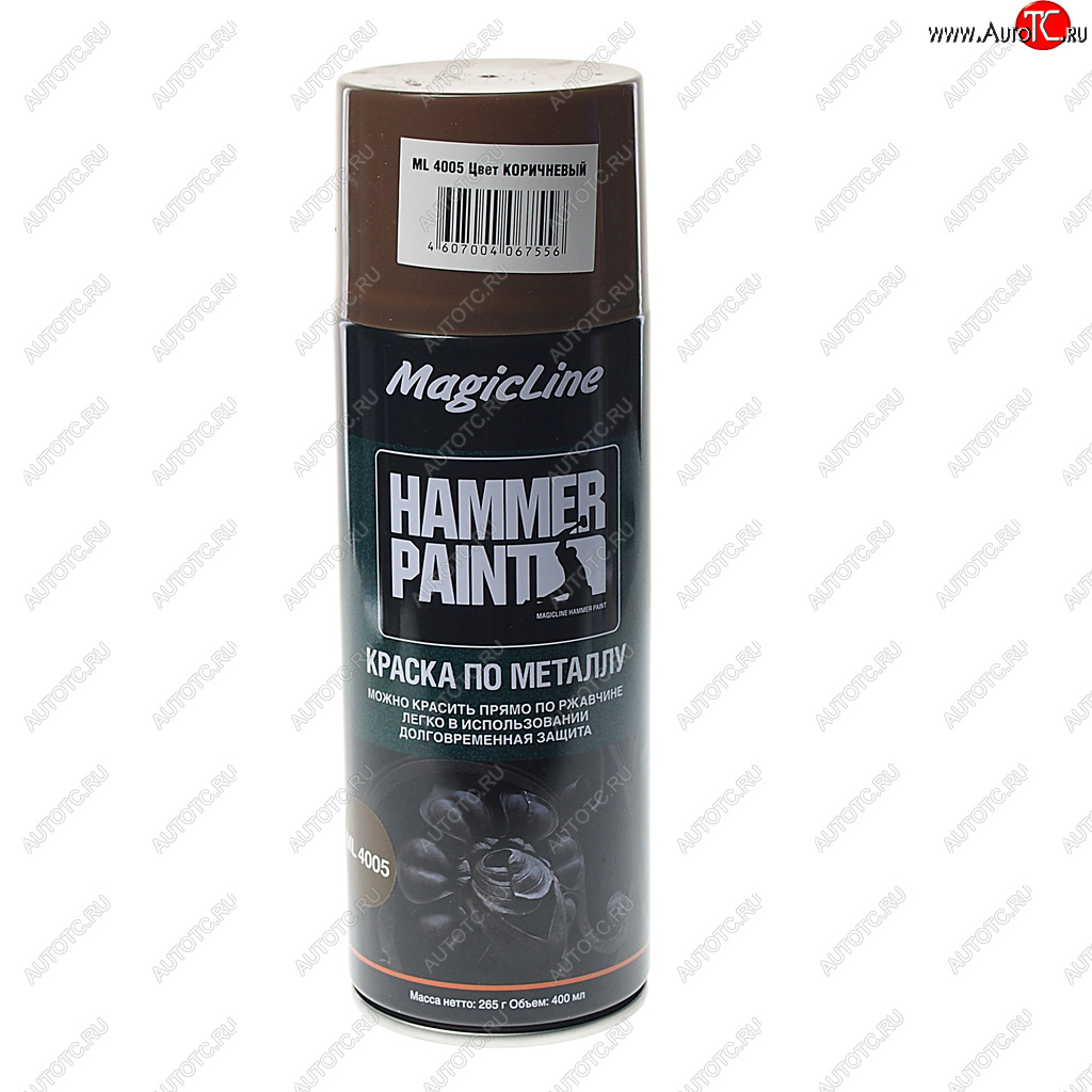 419 р. Краска по ржавчине коричневый аэрозоль 400мл MAGICLINE MAGICLINE ml4005  с доставкой в г. Кемерово