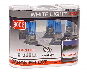679 р. Лампа 12V HB4 51W P22d бокс (2шт.) White Light CLEARLIGHT CLEARLIGHT ml9006wl  с доставкой в г. Кемерово. Увеличить фотографию 1
