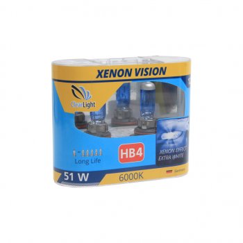 729 р. Лампа 12V HB4 55W P22d бокс (2шт.) Xenon Vision CLEARLIGHT CLEARLIGHT ml9006xv  с доставкой в г. Кемерово. Увеличить фотографию 1