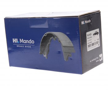 3 379 р. Колодки тормозные задние барабанные (4шт.) MANDO Hyundai Solaris RBr хэтчбэк рестайлинг (2014-2017)  с доставкой в г. Кемерово. Увеличить фотографию 3