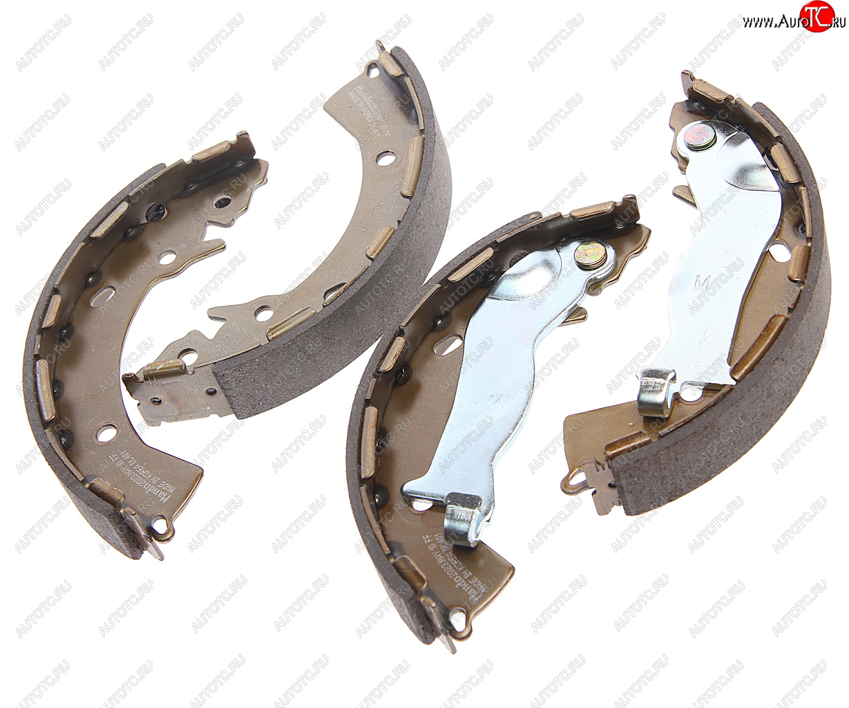 3 379 р. Колодки тормозные задние барабанные (4шт.) MANDO Hyundai Solaris RBr хэтчбэк рестайлинг (2014-2017)  с доставкой в г. Кемерово