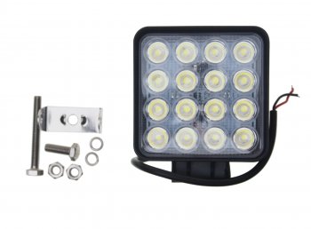 1 299 р. Фара рабочего света 125x107x58мм 48Вт (16 светодиодов) IP67 Slim Flood LUMEN LUMEN mlp-sle48ws1857f  с доставкой в г. Кемерово. Увеличить фотографию 2