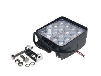 1 299 р. Фара рабочего света 125x107x58мм 48Вт (16 светодиодов) IP67 Slim Flood LUMEN LUMEN mlp-sle48ws1857f  с доставкой в г. Кемерово. Увеличить фотографию 1