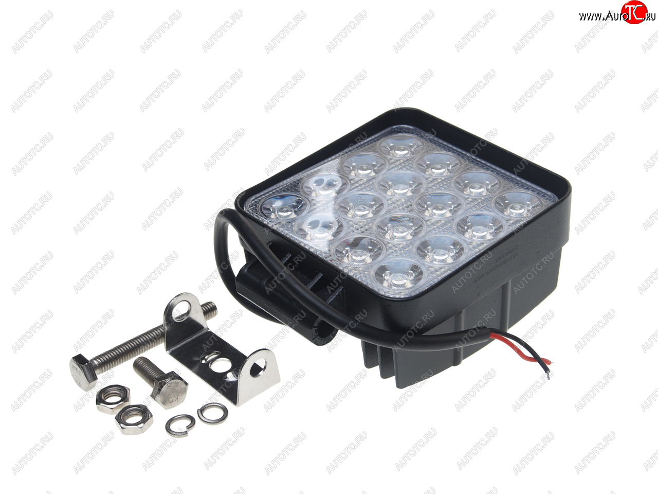 1 299 р. Фара рабочего света 125x107x58мм 48Вт (16 светодиодов) IP67 Slim Flood LUMEN LUMEN mlp-sle48ws1857f  с доставкой в г. Кемерово
