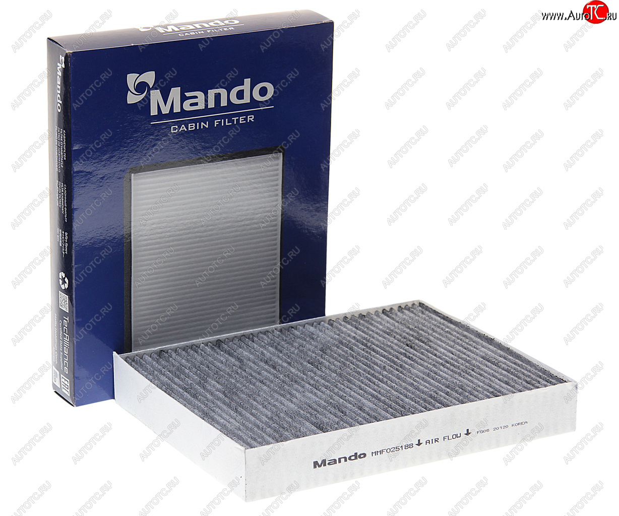 969 р. Фильтр воздушный салона VW Touareg (11-) угольный MANDO MANDO mmf025188 MANDO mmf025188  с доставкой в г. Кемерово
