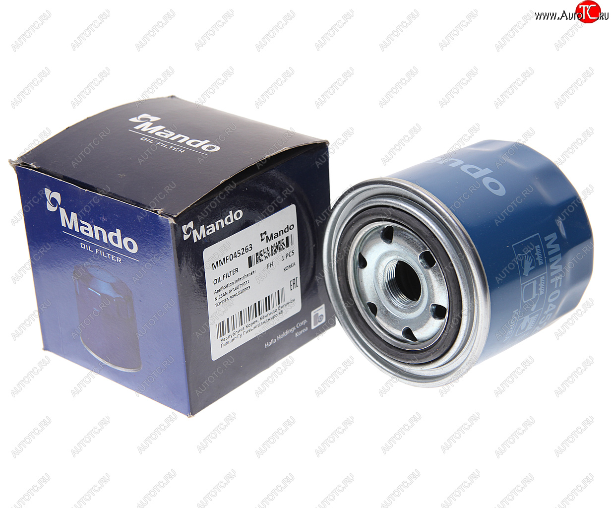 949 р. Фильтр масляный TOYOTA Avensis (97-03-),Rav 4 (01-),Corolla (97-02) (D) MANDO MANDO mmf045263 MANDO mmf045263  с доставкой в г. Кемерово