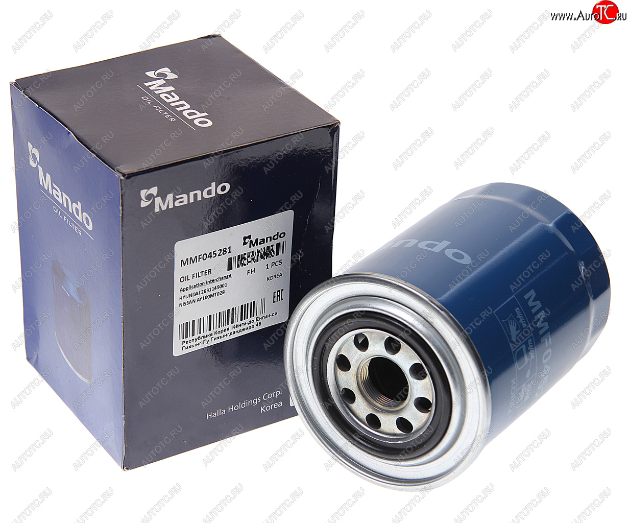 1 489 р. Фильтр масляный MITSUBISHI Pajero (94-) (2.8 TD3.2 D) MANDO MANDO mmf045281  с доставкой в г. Кемерово