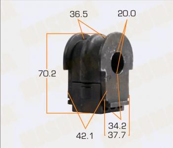 469 р. Втулка стабилизатора NISSAN Teana (L33R) (14-) (2.53.5) заднего MASUMA MASUMA mp-1251  с доставкой в г. Кемерово. Увеличить фотографию 1