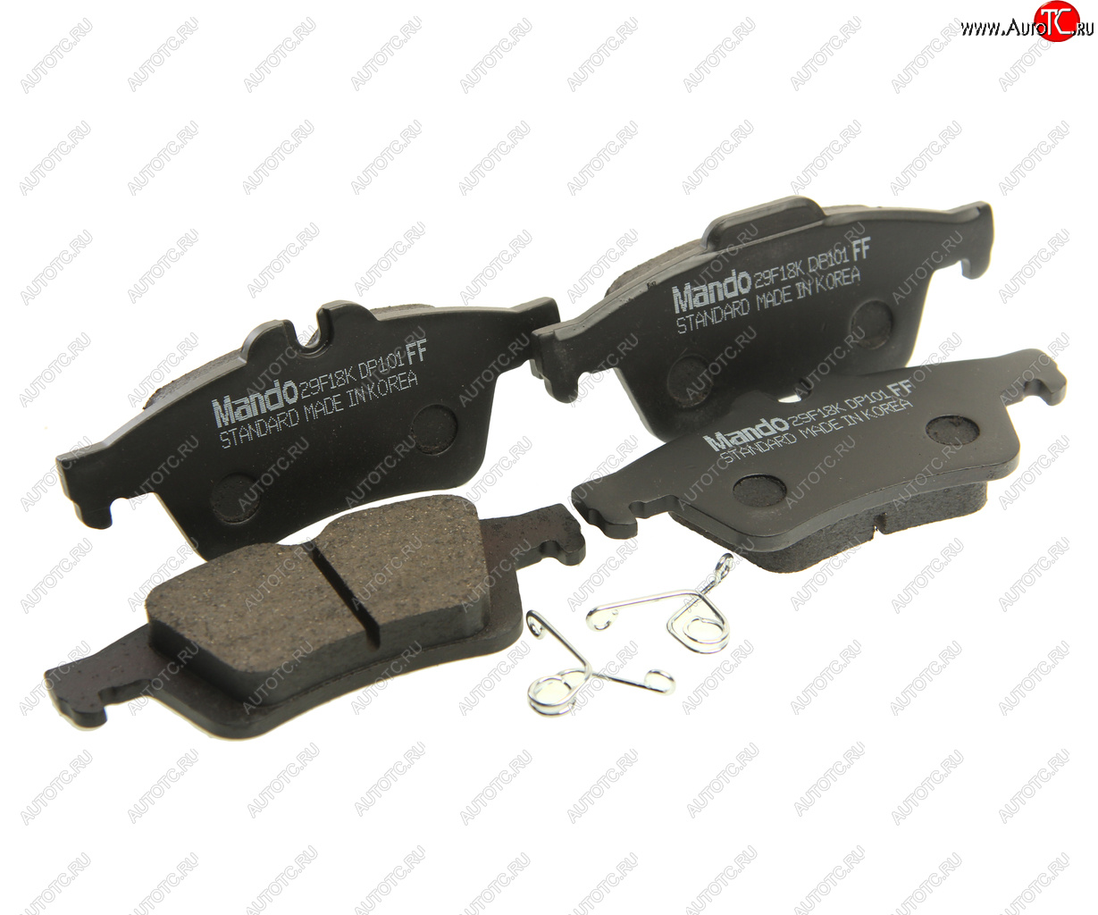 2 499 р. Колодки тормозные задние (4шт.) MANDO Ford Focus 2  седан дорестайлинг (2004-2008)  с доставкой в г. Кемерово