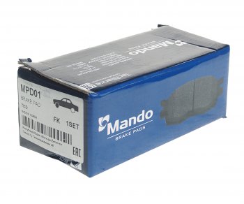 231 р. Колодки тормозные DAEWOO Tico передние (4шт.) MANDO MANDO mpd01  с доставкой в г. Кемерово. Увеличить фотографию 2