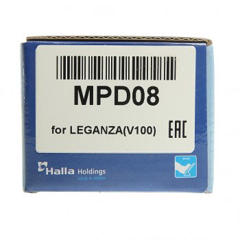 1 849 р. Колодки тормозные DAEWOO Nexia, Nubira CHEVROLET Lacetti (03-) передние (4шт.) MANDO MANDO mpd08 MANDO mpd08  с доставкой в г. Кемерово. Увеличить фотографию 4