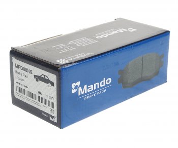 1 059 р. Колодки тормозные DAEWOO Nexia,Nubira CHEVROLET Lacetti (03-) передние (4шт.) MANDO MANDO mpd08ns  с доставкой в г. Кемерово. Увеличить фотографию 2