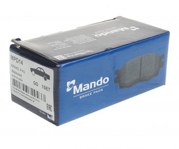 889 р. Колодки тормозные DAEWOO Nubira (97-03) задние (4шт.) MANDO MANDO mpd14  с доставкой в г. Кемерово. Увеличить фотографию 2