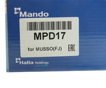 1 349 р. Колодки тормозные передние (4шт.) MANDO SSANGYONG Korando 3 дорестайлинг (2010-2025)  с доставкой в г. Кемерово. Увеличить фотографию 4
