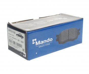 1 069 р. Колодки тормозные CHEVROLET Cruze (09-),Orlando (10-) задние (4шт.) MANDO MANDO mpd31ns MANDO mpd31ns  с доставкой в г. Кемерово. Увеличить фотографию 2