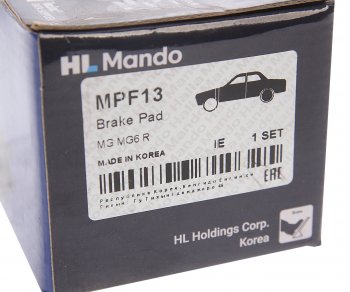 1 599 р. Колодки тормозные BMW 3 (E36,E46),Z3,Z4 (E85) (98-) задние (4шт.) MANDO MANDO mpf13 MANDO mpf13  с доставкой в г. Кемерово. Увеличить фотографию 3
