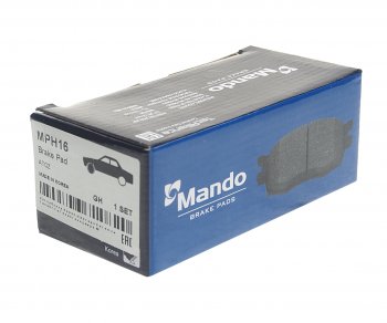 419 р. Колодки тормозные передние (4шт.) MANDO Hyundai Atos MX рестайлинг (2004-2007)  с доставкой в г. Кемерово. Увеличить фотографию 2