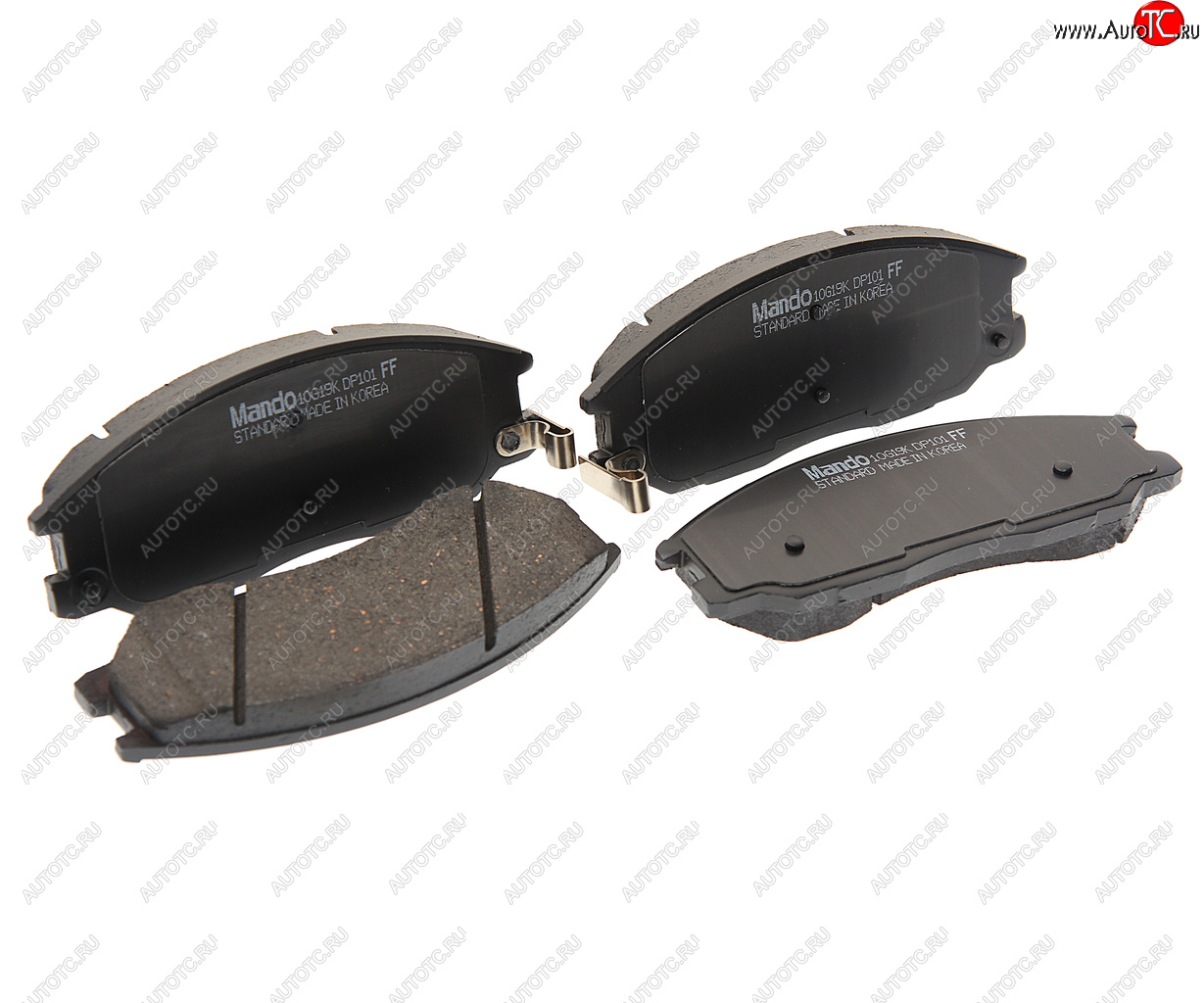 1 799 р. Колодки тормозные HYUNDAI Santa Fe (00-05),Trajet (99-) KIA Sorento передние (4шт.) MANDO MANDO mph19ns MANDO mph19ns  с доставкой в г. Кемерово