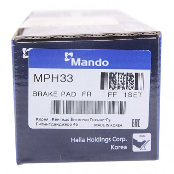 1 179 р. Колодки тормозные HYUNDAI Sonata NF,Tucson (08-) KIA Magentis передние (4шт.) MANDO MANDO mph33 MANDO mph33  с доставкой в г. Кемерово. Увеличить фотографию 4