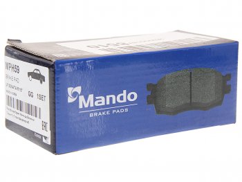 1 199 р. Колодки тормозные дисковые передние (4шт.) MANDO Hyundai Elantra MD рестайлинг (2013-2016)  с доставкой в г. Кемерово. Увеличить фотографию 2