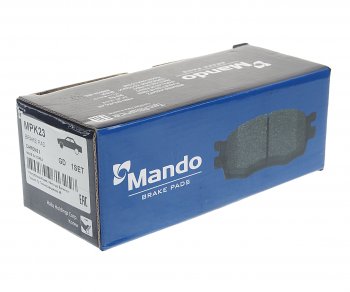 1 439 р. Колодки тормозные передние без отверстий (4шт.) MANDO KIA Ceed 1 ED дорестайлинг, хэтчбэк 5 дв. (2006-2010)  с доставкой в г. Кемерово. Увеличить фотографию 2