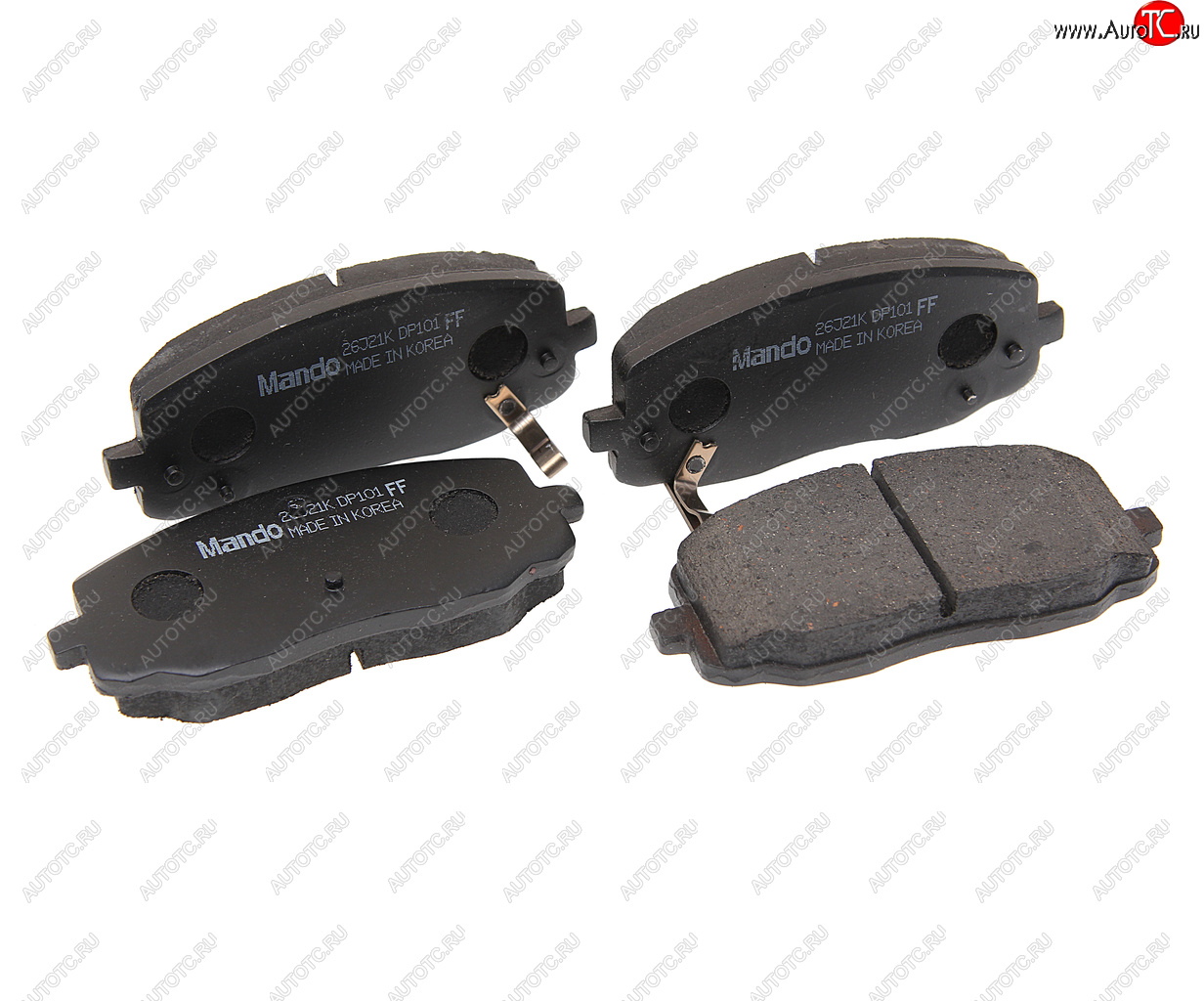 859 р. Колодки тормозные HYUNDAI i10 KIA Picanto (04-) передние (4шт.) MANDO MANDO mpk25 MANDO mpk25  с доставкой в г. Кемерово