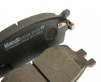 2 299 р. Колодки тормозные KIA Rio (05-) передние (4шт.) MANDO MANDO mpk29 MANDO mpk29  с доставкой в г. Кемерово. Увеличить фотографию 2