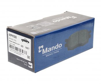 1 579 р. Колодки тормозные KIA Carnival (10-14) передние (4шт.) MANDO MANDO mpk50 MANDO mpk50  с доставкой в г. Кемерово. Увеличить фотографию 2