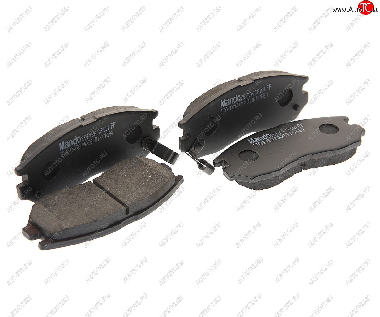 1 049 р. Колодки тормозные MITSUBISHI Galant,Lancer (88-00) (1.82.0) передние (4шт.) MANDO MANDO mpm04  с доставкой в г. Кемерово