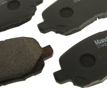 1 699 р. Колодки тормозные передние (4шт.) MANDO Mitsubishi Lancer 10 CY седан дорестайлинг (2007-2010)  с доставкой в г. Кемерово. Увеличить фотографию 2