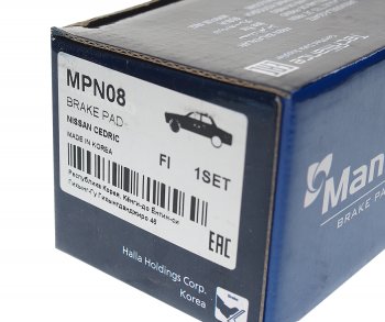 1 059 р. Колодки тормозные NISSAN Terrano (R20) передние (4шт.) MANDO MANDO mpn08 MANDO mpn08  с доставкой в г. Кемерово. Увеличить фотографию 3