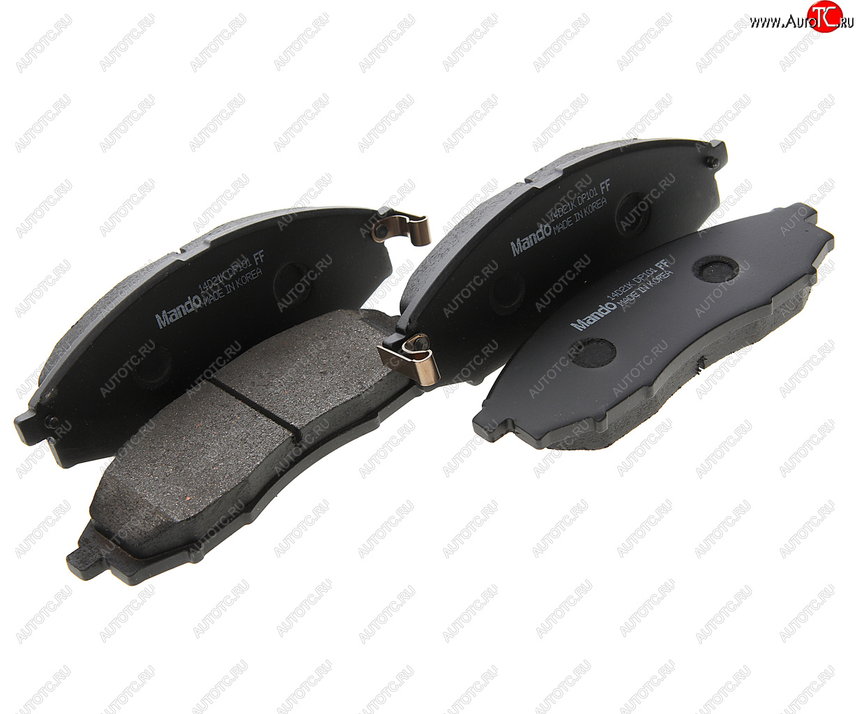1 529 р. Колодки тормозные NISSAN Navara (01-08),Pathfinder (97-04) передние (4шт.) MANDO MANDO mpn09 MANDO mpn09  с доставкой в г. Кемерово