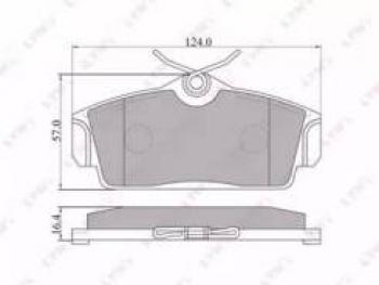 Колодки тормозные передние с АБС (4шт.) MANDO Nissan Almera N16 седан дорестайлинг (2000-2003)