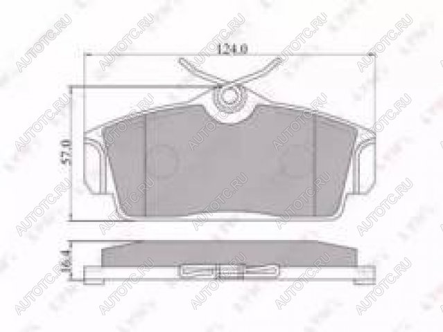 1 559 р. Колодки тормозные передние с АБС (4шт.) MANDO Nissan Almera N16 седан дорестайлинг (2000-2003)  с доставкой в г. Кемерово