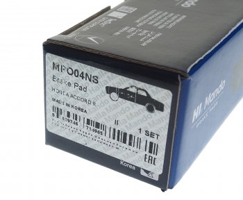 1 549 р. Колодки тормозные HONDA Accord,Civic,CR-V (91-) задние (4шт.) MANDO MANDO mpo04ns MANDO mpo04ns  с доставкой в г. Кемерово. Увеличить фотографию 3