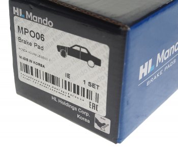 1 399 р. Колодки тормозные HONDA Civic (1.8) (06-) передние (4шт.) MANDO MANDO mpo06 MANDO mpo06  с доставкой в г. Кемерово. Увеличить фотографию 3