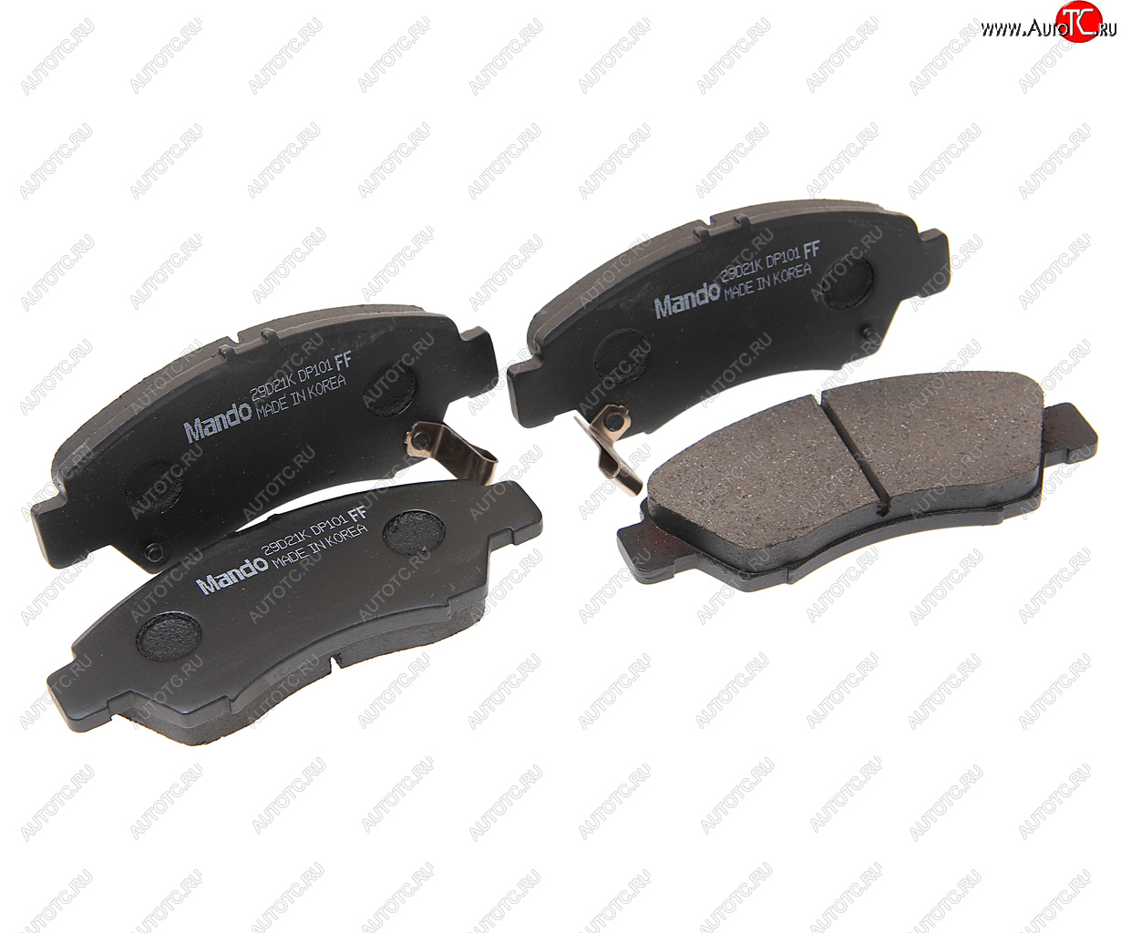 989 р. Колодки тормозные HONDA Civic,Jazz передние (4шт.) MANDO MANDO mpo16 MANDO mpo16  с доставкой в г. Кемерово