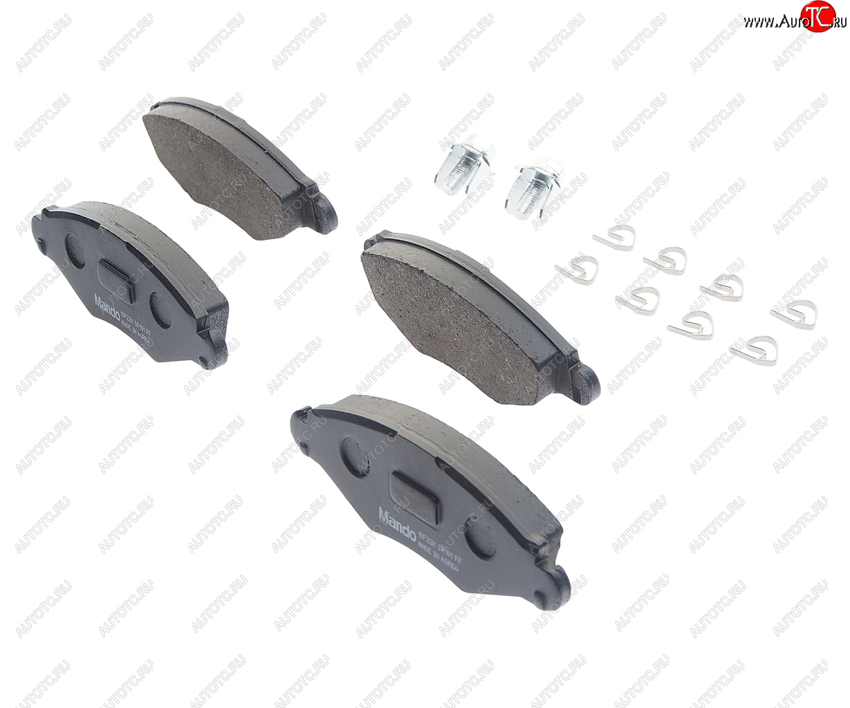 1 489 р. Колодки тормозные передние (4шт.) MANDO Peugeot 206 универсал 2EK рестайлинг (2002-2006)  с доставкой в г. Кемерово