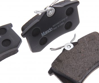 1 789 р. Колодки тормозные PEUGEOT 405 (88-96) VW Golf,Passat (88-) задние (4шт.) MANDO MANDO mpp04 MANDO mpp04  с доставкой в г. Кемерово. Увеличить фотографию 2