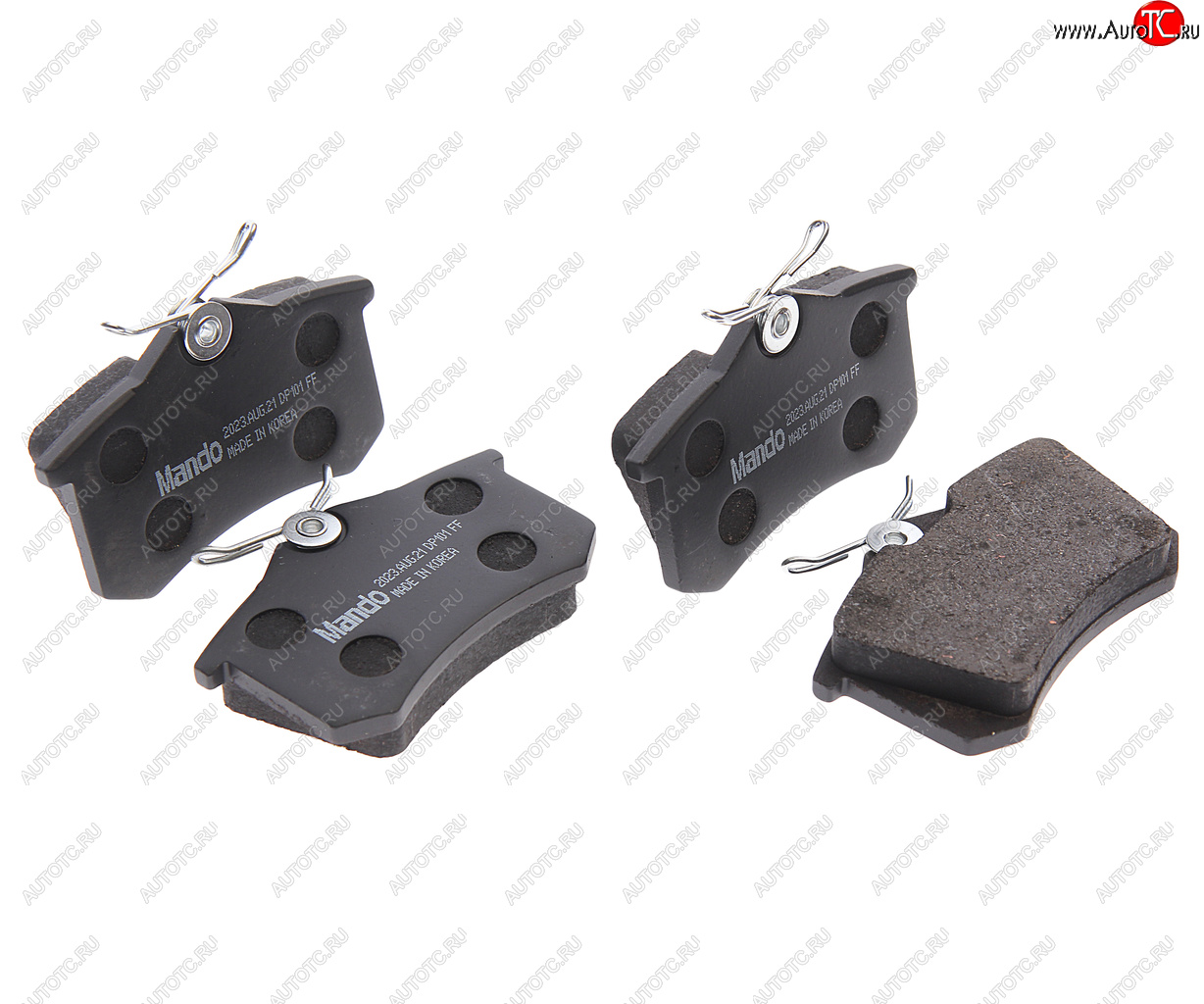 1 789 р. Колодки тормозные PEUGEOT 405 (88-96) VW Golf,Passat (88-) задние (4шт.) MANDO MANDO mpp04 MANDO mpp04  с доставкой в г. Кемерово