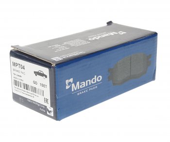 1 079 р. Колодки тормозные TOYOTA Corolla (92-01),Carina E (92-96),Rav 4 (94-95) передние (4шт.) MANDO MANDO mpt04  с доставкой в г. Кемерово. Увеличить фотографию 2