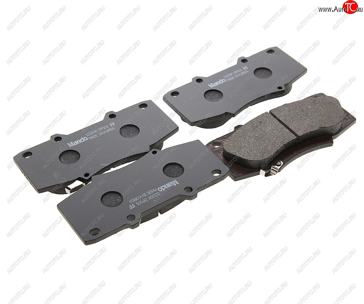 1 139 р. Колодки тормозные TOYOTA Hilux (05-) задние (4шт.) MANDO MANDO mpt33 MANDO mpt33  с доставкой в г. Кемерово