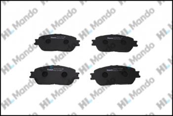 1 499 р. Колодки тормозные TOYOTA Camry (01-06) передние (4шт.) MANDO MANDO mpt45 MANDO mpt45  с доставкой в г. Кемерово. Увеличить фотографию 1