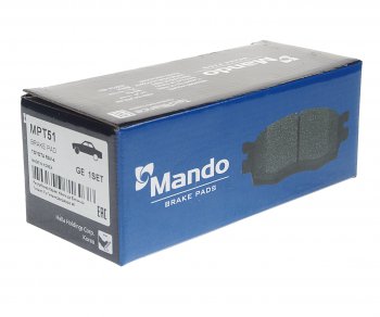1 499 р. Колодки тормозные TOYOTA Rav 4 (00-) передние (4шт.) MANDO MANDO mpt51 MANDO mpt51  с доставкой в г. Кемерово. Увеличить фотографию 2