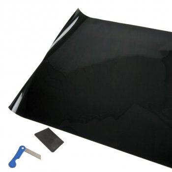 299 р. Пленка тонировочная 2% 0.5х3м Ultra Super Dark Black (блок.УФ-85% ИК-16%) антистатическая MEGAPOWER MEGAPOWER-AUTOMOTIVE m-srcbk-011  с доставкой в г. Кемерово. Увеличить фотографию 1